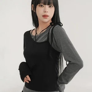 포히 레이어드 티셔츠